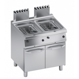 Friteuse gaz 2 paniers 2x12L sur socle - ATA ITALY C2GFG1012