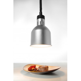 Lampe chauffante cylindrique réglable - Silver - HENDI