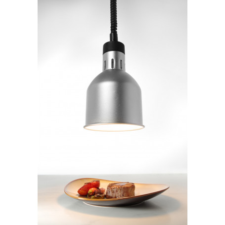Lampe chauffante cylindrique réglable - Silver - HENDI