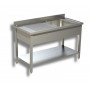Plonge en inox 1 bac pour profesionnels