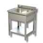 Plonge en inox 1 bac 800 mm - ArredoChef