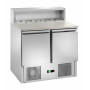 Saladette réfrigérée positive inox 2 portes 5xGN1/6 - FORCOLD G-PS900-FC