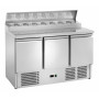 Saladette réfrigérée inox 3 portes, 8x GN1/3 - FORCOLD PS300-FC