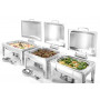 Chafing Dish professionnel GN 2/3 en inox satiné, 6 L - Arredochef