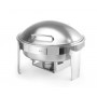 Chafing Dish professionnel rond en inox satiné, 6 L - Arredochef