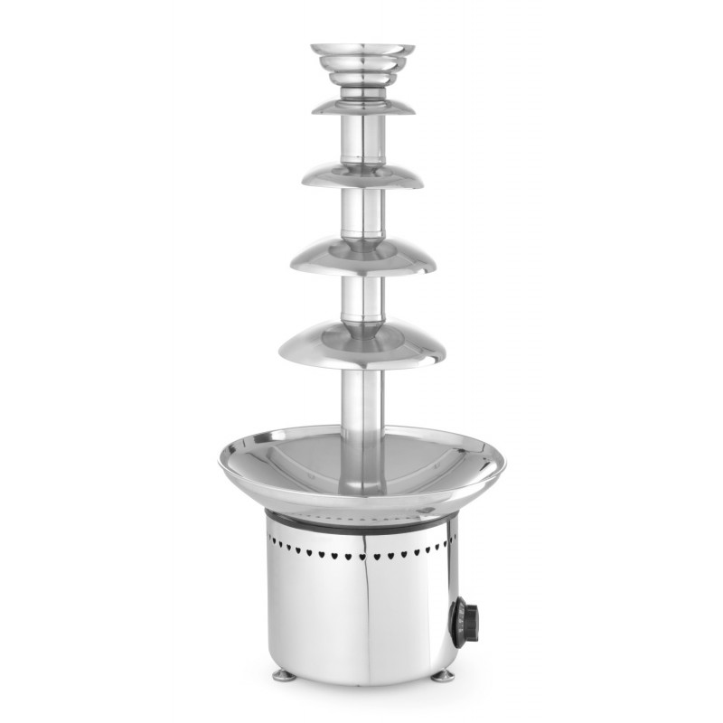 Fontaine à Chocolat 4 Niveaux électrique - Pour Fêtes Et événements | 1,2L, Réglable 38-45°C, Argenté | Idéal Mariage, Anniversaire