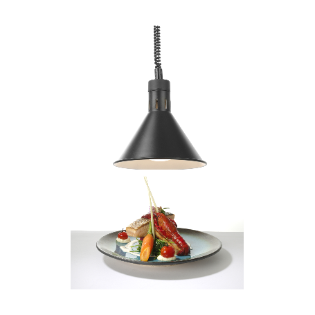 Lampe chauffante à infrarouge, conique réglable 250 W- Noir