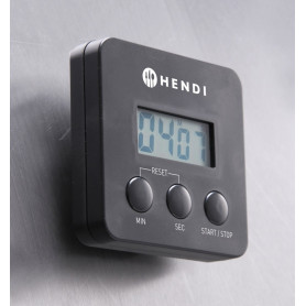 Minuteur de cuisine numérique 67X67mm avec clip magnétique - HENDI