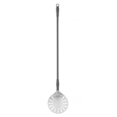 Pelle à pizza ronde perforée 1200x230 mm inox - HENDI