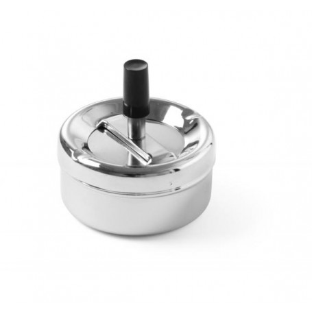Cendrier rond avec bouton poussoir