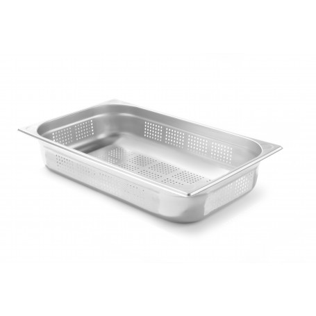 Bac gastro perforé en inox GN 1/1 H 100 mm