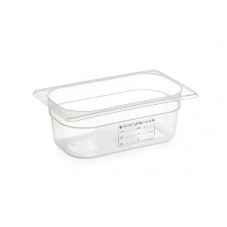 Boîte de stockage en Polypropylène GN 1/4 H 100 mm - HACCP