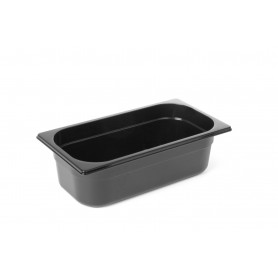 Bac gastro en polycarbonate noir GN 1/4 H100 mm