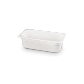 Bac gastro polycarbonate blanc GN 1/3 H 150 mm