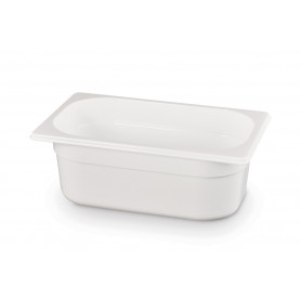 Bac gastro en polycarbonate blanc GN 1/4 H 65 mm