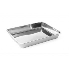 Bac à viande en inox 31x24xH4,8 cm - HENDI