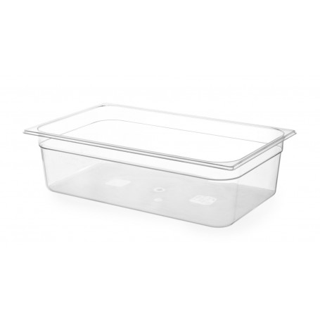 Bac gastro en polycarbonate transparent GN 1/1 H 65 mm