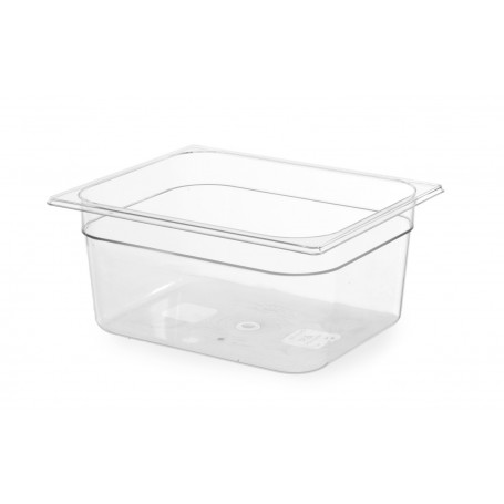 Bac gastro en polycarbonate transparent GN 1/2 H 65 mm