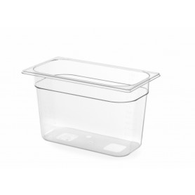 Bac gastro en polycarbonate transparent GN 1/3 H 100 mm