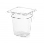 Bac gastro en polycarbonate transparent GN 1/6 H 65 mm
