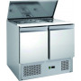 Saladette réfrigérée inox 2 portes, couvercle télescopique - FORCOLD S900