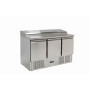 Saladette réfrigérée inox 3 portes, 8x GN1/6 - FORCOLD PS300-FC