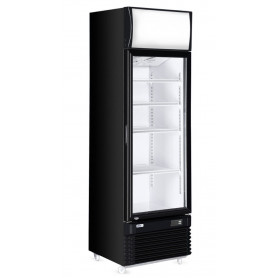 Armoire réfrigérée 1 porte vitrée avec caisson lumineux 360L