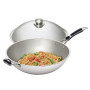 Sauteuse Wok avec couvercle 6L en inox - Arredochef
