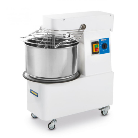 Pétrin à spirale à cuve fixe 17Kg/22L/56 Kg/h - 400V/750W