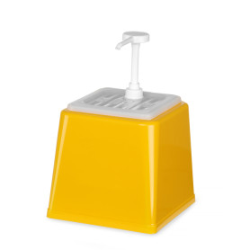 Distributeur de sauce avec pompe 2.5 L Jaune