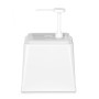 Distributeur de sauce avec pompe 2.5 L Blanc