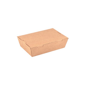 Boite repas en carton kraft   700ml - 50 pcs - Arredochef