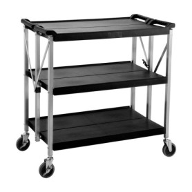 Chariot de service  3 niveaux pliable - Arredochef