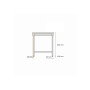 Table inox centrale 800x700x850 mm - Arredochef