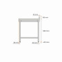 Table inox avec dosseret 800x700x850 mm - Arredochef