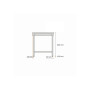 Table inox centrale 1200x700x850 mm - Arredochef