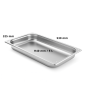 Bac Gastro GN 1/1 Inox Profondeur 40 mm - Arredochef