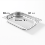 Bac Gastro GN 1/2 Inox Profondeur 40 mm - Arredochef