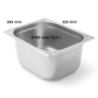 Bac Gastro GN 1/2 Inox Profondeur 100 mm - Arredochef