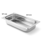 Bac Gastro GN 1/3 Inox Profondeur 65 mm - Arredochef