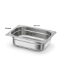 Bac Gastro GN 1/4 Inox Profondeur 100 mm - Arredochef