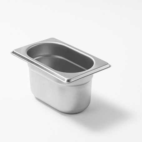 Bac Gastro GN 1/9 Inox Profondeur 65 mm - Arredochef