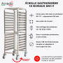 Échelle Gastronorme 16 niveaux GN1/1 - Arredochef