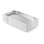 Lot de 4 Bacs Gastro GN 1/3 Inox Profondeur 20 mm - Arredochef
