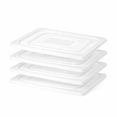 Couvercle GN 1/2 Polypropylène Transparent – Lot de 4 - Arredochef