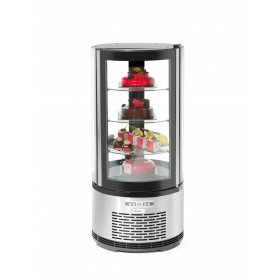 Vitrine réfrigérée à pâtisserie ronde 100L
