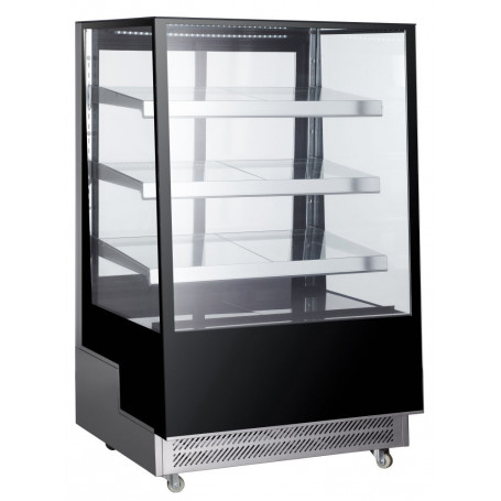 Vitrine réfrigérée positive 650 L - 3 Étagères inclinées - Froid ventilé - HENDI