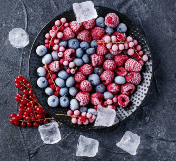 fruits rouges congelés