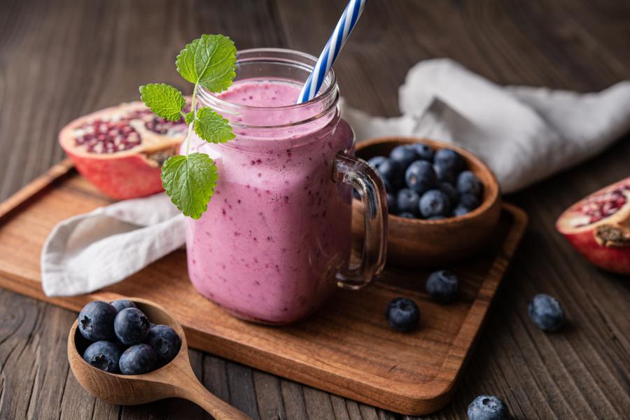 Smoothie fruits rouges