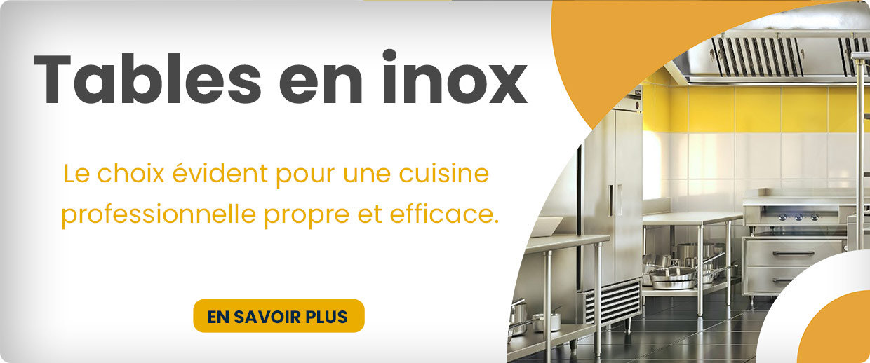  table en inox professionnelle